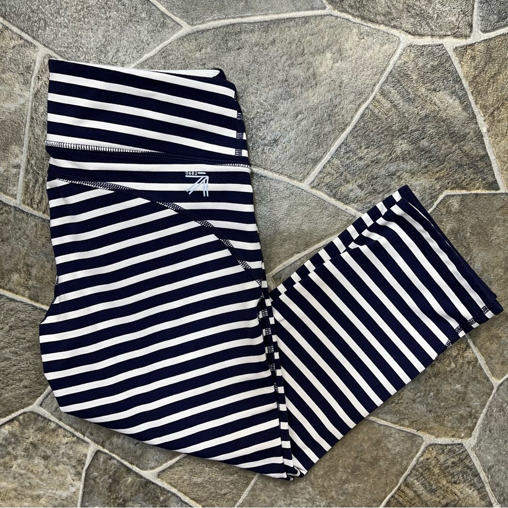 New Balance Striped Athletic Capris